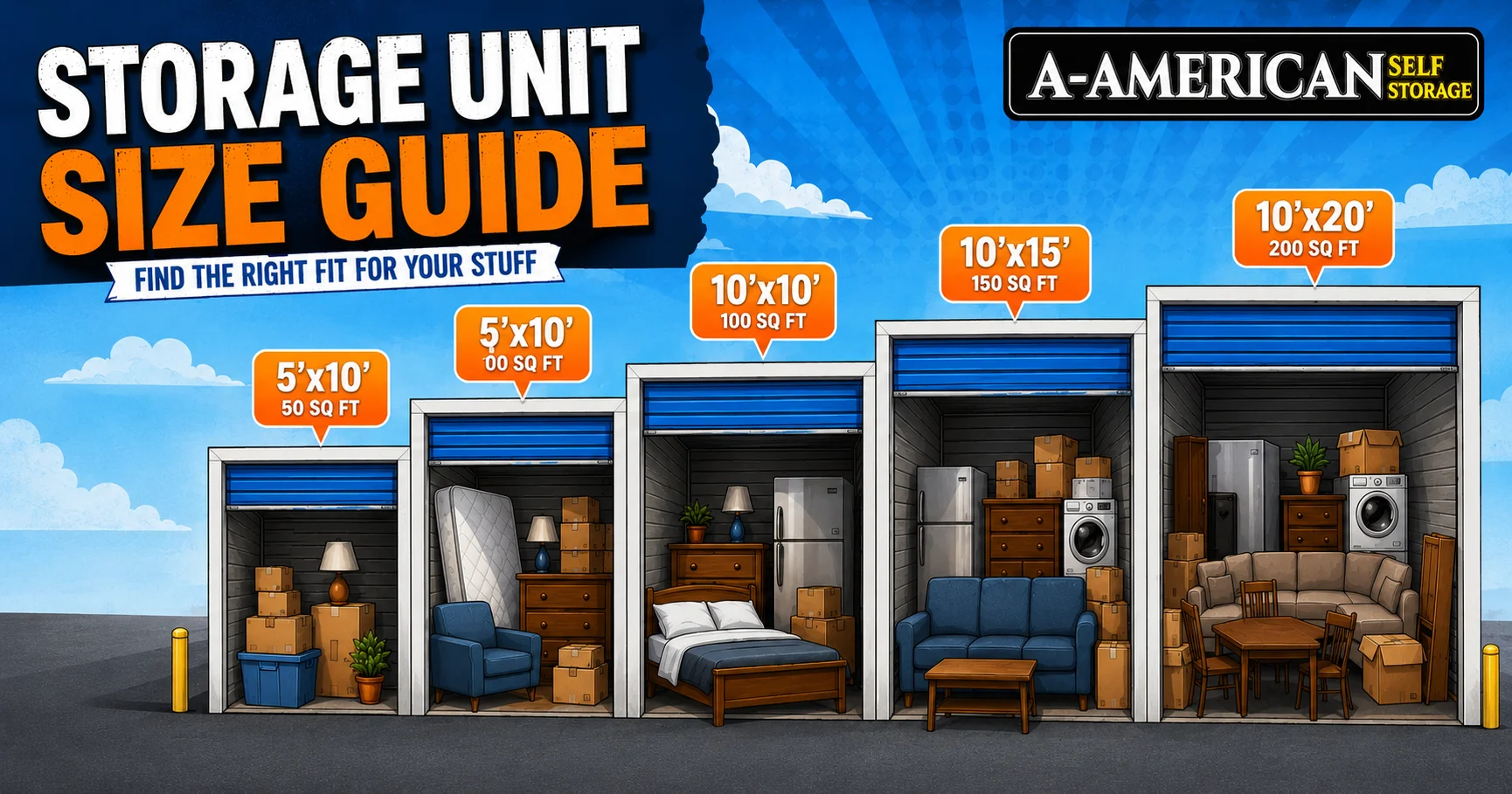 Storage Unit Size Guide Texas: How to Pick the Right Size [2026]