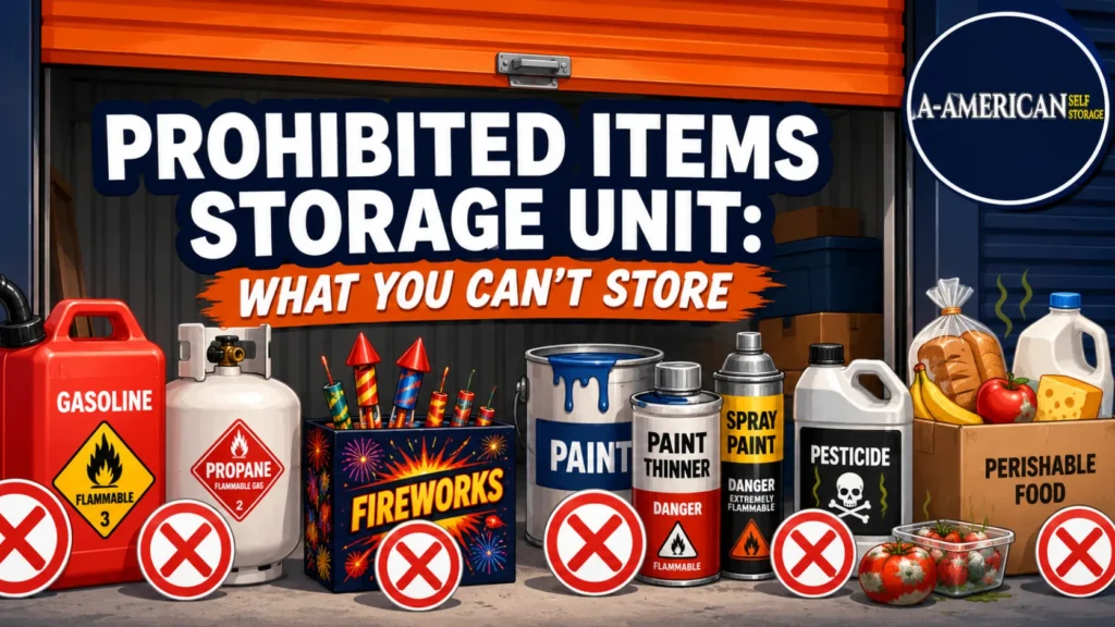 What You Can’t Store in a Storage Unit: Prohibited Items List
