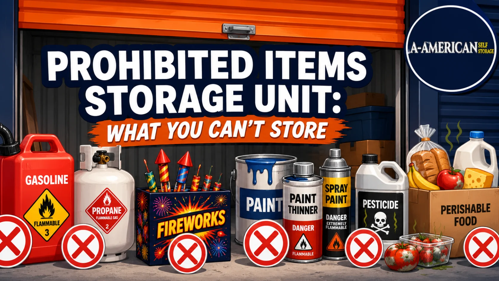What You Can’t Store in a Storage Unit: Prohibited Items List