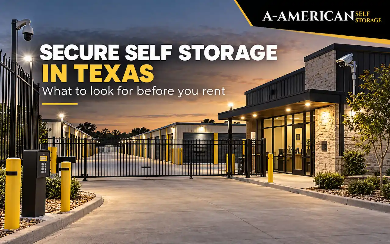 Secure Self Storage in Texas: What to Look for Before You Rent