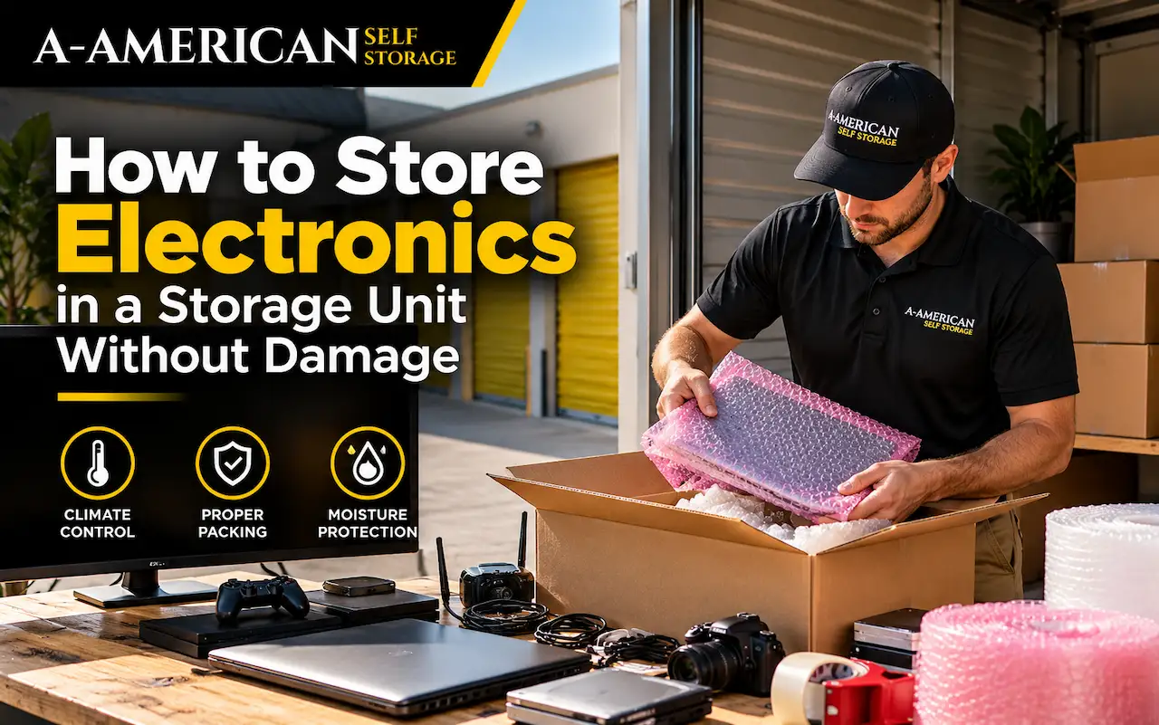 How to Store Electronics in a Storage Unit Without Damage